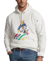 Polo Ralph Lauren Big & Tall Paint Bear Fleece Hoodie