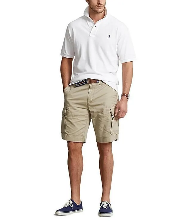 POLO RALPH LAUREN 10.5-INCH CLASSIC FIT TWILL CARGO SHORT, | Dove grey  Men‘s Shorts & Bermuda | YOOX