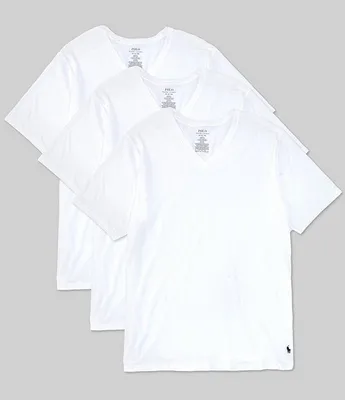 Polo Ralph Lauren Big & Tall Stretch Classic Fit V-Neck Tees 3-Pack