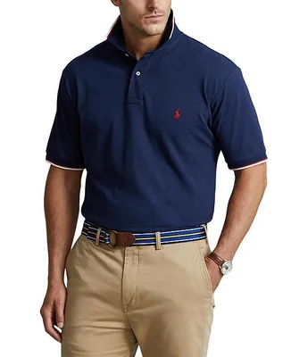 Polo Ralph Lauren Big & Tall Tipped Mesh Short-Sleeve Shirt