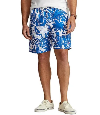 Polo Ralph Lauren Big & Tall Traveler Classic Fit Abstract Motif 6.5#double; and 7.5#double; Inseam Swim Trunks