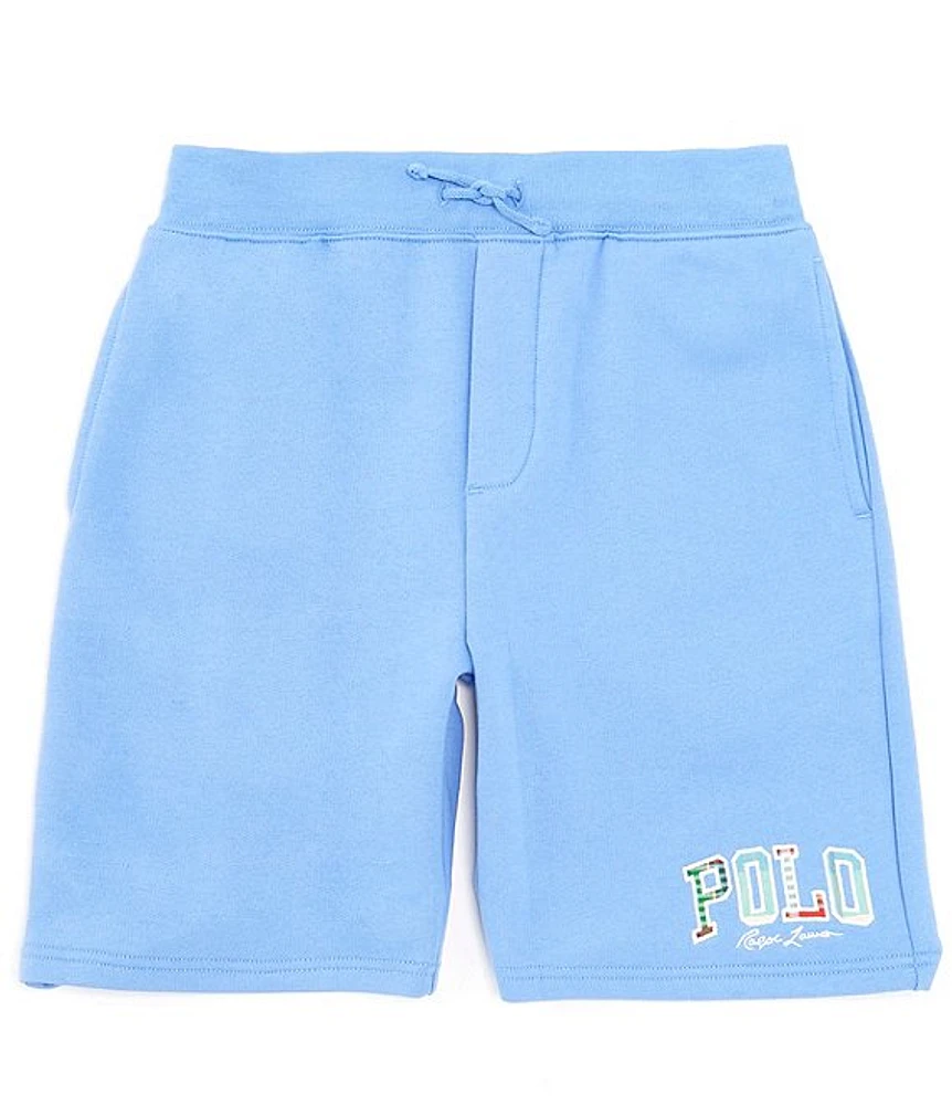 Ralph Lauren Kids Polo Pony cotton track shorts - Blue