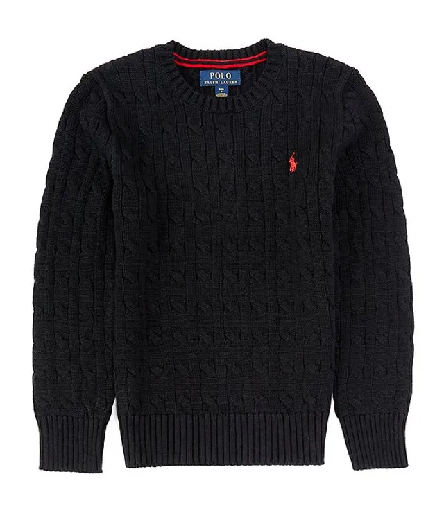 Polo Ralph Lauren Big Boys 8-20 Long Sleeve Cable Knit Sweater