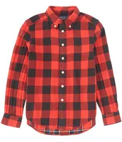 Polo Ralph Lauren Big Boys 8-20 Long Sleeve Buffalo Check Woven Shirt