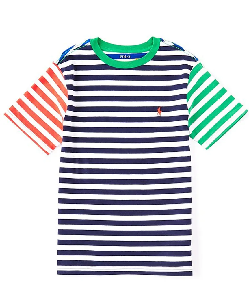 Polo Ralph Lauren Big Boys 8-20 Short Sleeve Color Block Striped
