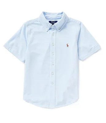 Polo Ralph Lauren Big Boys 8-20 Short Sleeve Knit Oxford Shirt