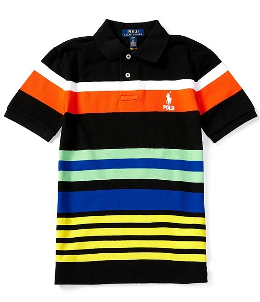 Polo Ralph Lauren Big Boys 8-20 Short Sleeve Striped Mesh Shirt