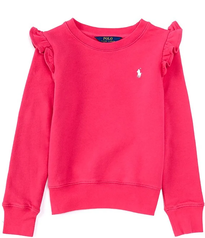 Polo Ralph Lauren Big Girls 7-16 Long Sleeve Plaid French Terry