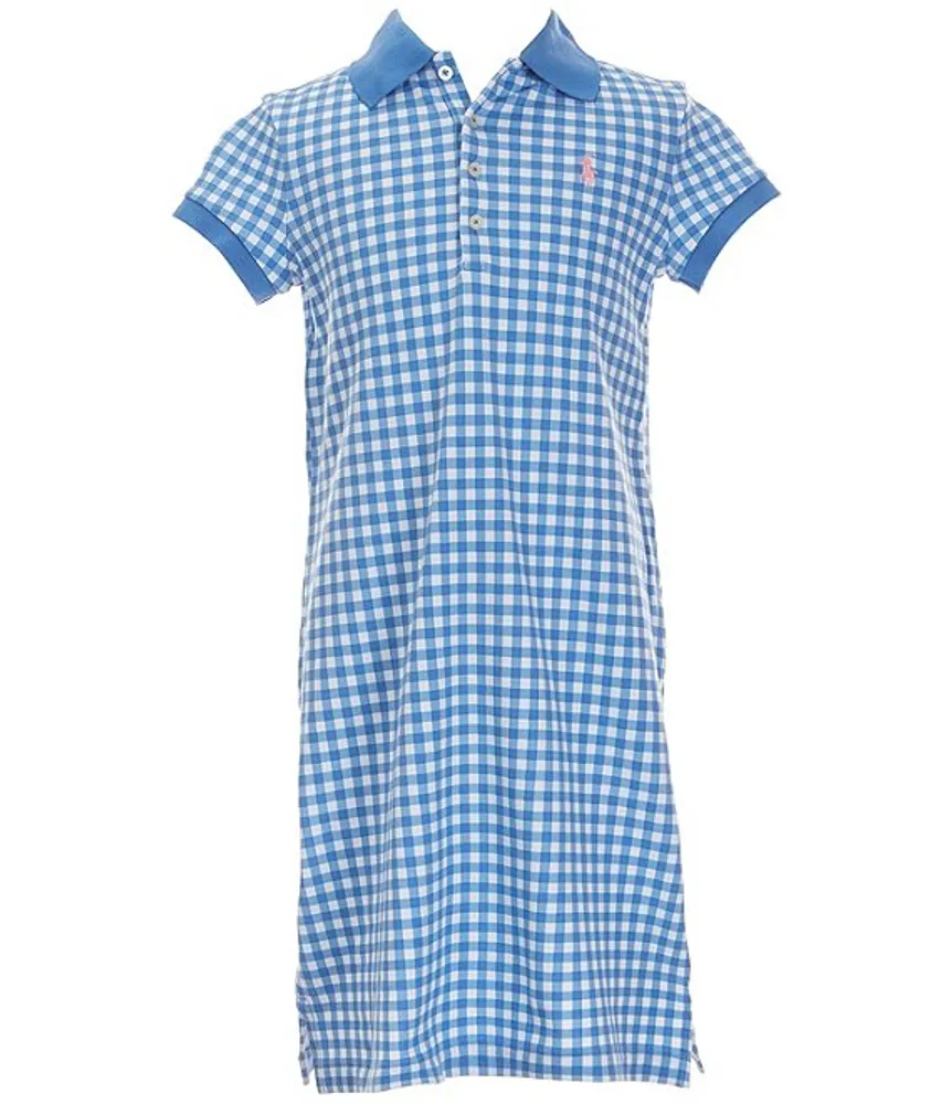 Polo Ralph Lauren eyelet-embroidered cotton minidress - Blue