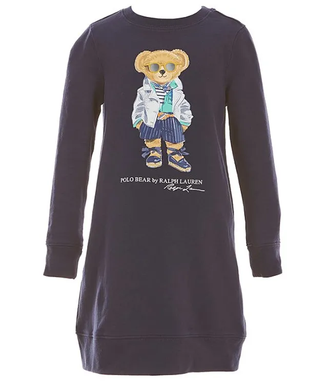 Polo Ralph Lauren Big Girls 7-16 Long Sleeve Polo Bear Fleece