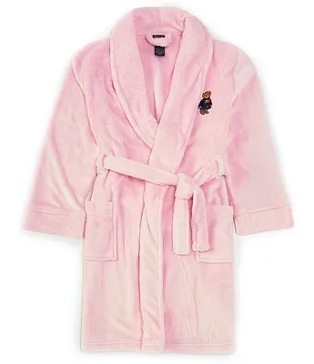 Polo Ralph Lauren Big Girls 7-18 Bear Patch Robe