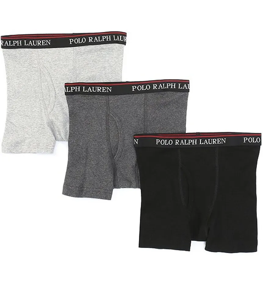 Polo Ralph Lauren Little/Big Boys 4-20 Assorted Classic Boxer Briefs 3-Pack