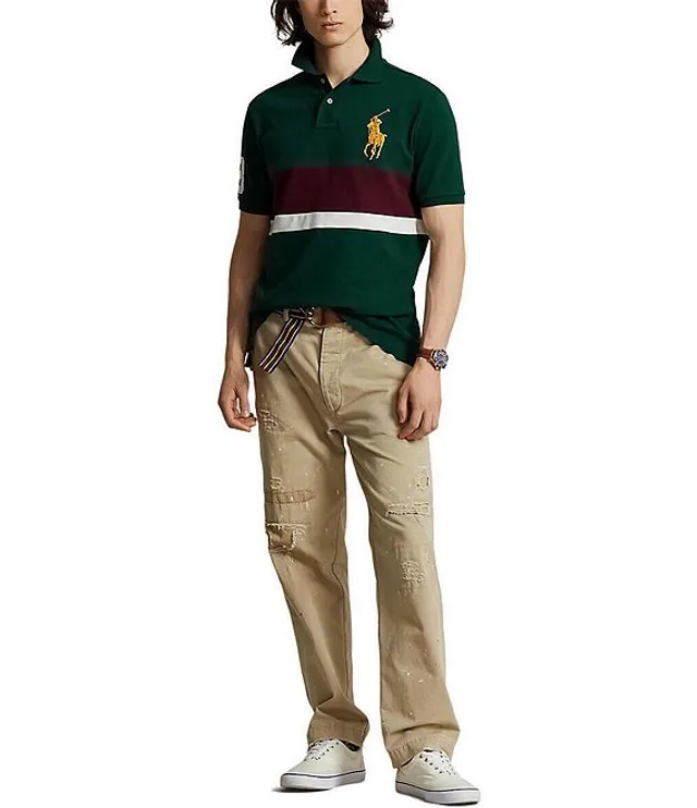 Polo Ralph Lauren Classic-Fit Stripe Short-Sleeve Mesh Polo Shirt