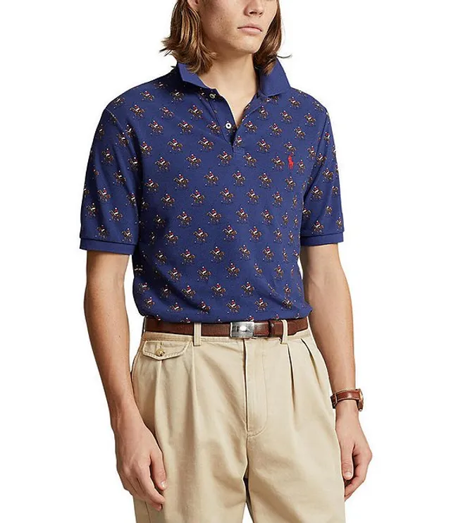 Polo Ralph Lauren Classic-Fit Stripe Short-Sleeve Mesh Polo Shirt