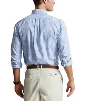Polo Ralph Lauren Classic Fit Gingham Oxford Long Sleeve Woven Shirt
