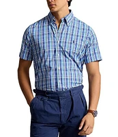 Polo Ralph Lauren Classic Fit Performance Short Sleeve Plaid Shirt