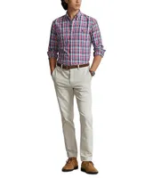 Polo Ralph Lauren Classic-Fit Performance Stretch Plaid Oxford Long Sleeve Woven Shirt