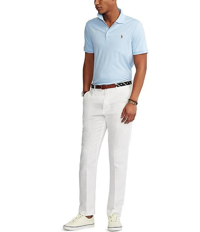 Ralph Lauren Classic Fit Soft Cotton Polo Shirt In Elite Blue Heather