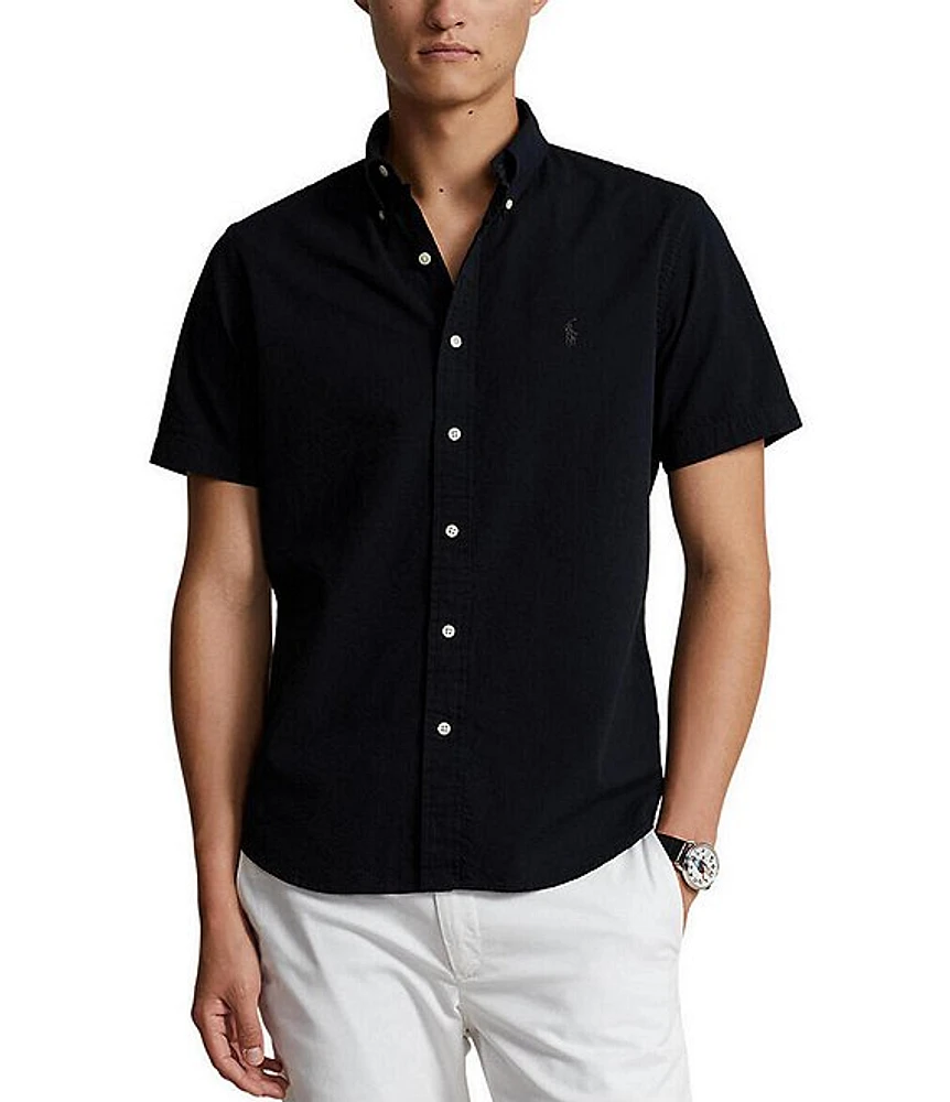 Polo Ralph Lauren Classic Fit Seersucker Short Sleeve Woven Shirt