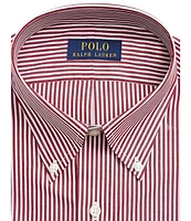 Polo Ralph Lauren Classic Fit Stretch Point Collar Striped Poplin Dress Shirt