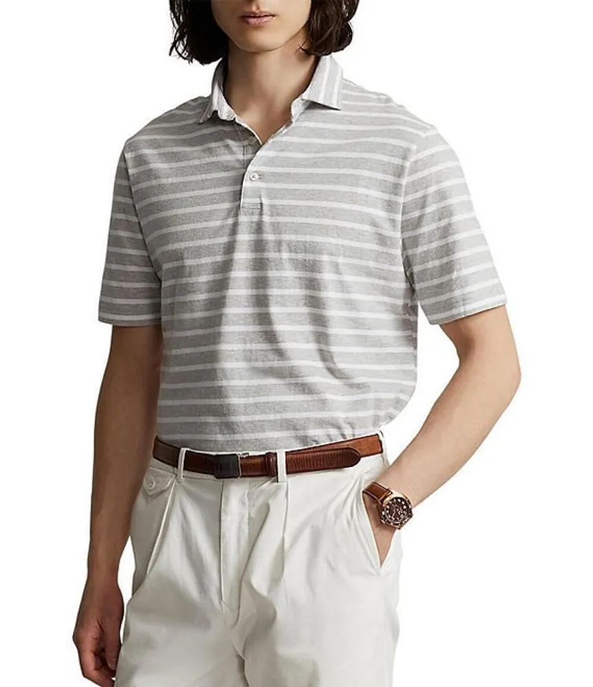 Polo Ralph Lauren Classic Fit Striped Jersey Short Sleeve Polo Shirt
