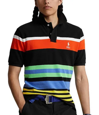 Polo Ralph Lauren Classic-Fit Striped Short Sleeve Mesh Shirt
