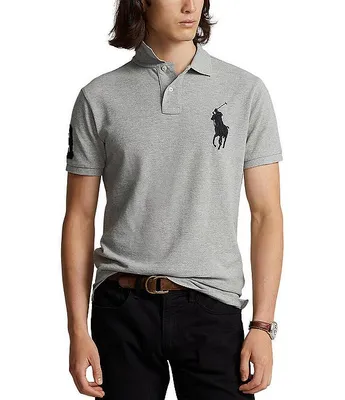 Polo Ralph Lauren Custom Slim-Fit Big Pony Mesh Short-Sleeve Shirt