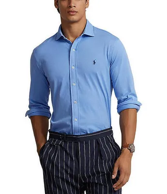 Polo Ralph Lauren Jersey Long Sleeve Woven Shirt