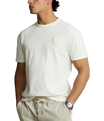Polo Ralph Lauren Knit Jersey Classic Fit Big Pony Crew Neck Short Sleeve T-Shirt