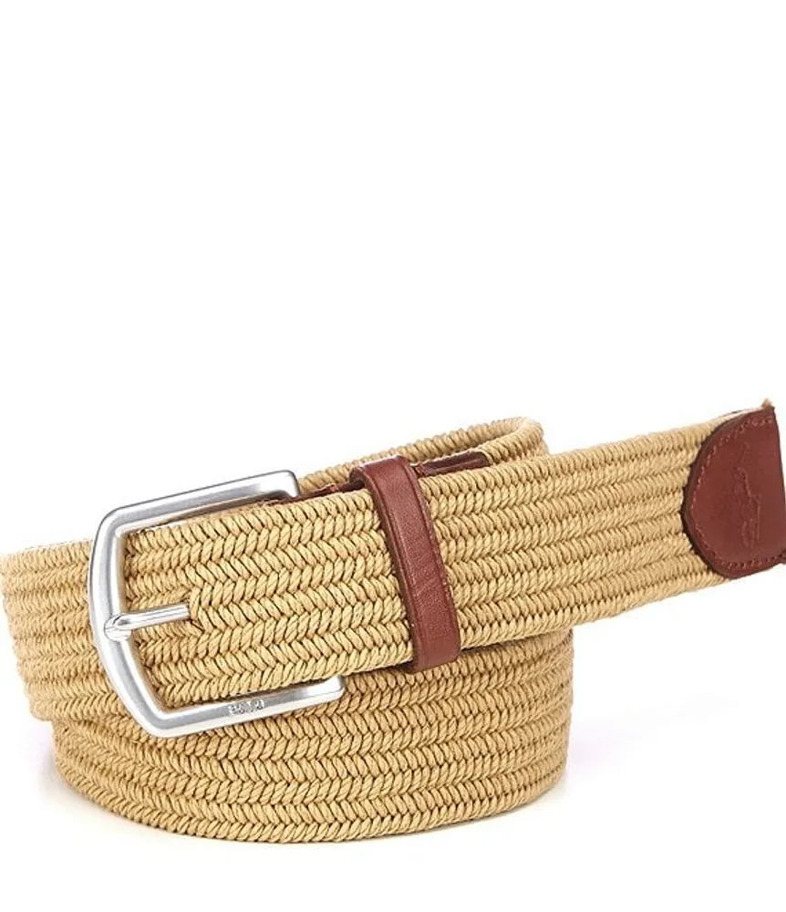 Polo Ralph Lauren Leather Trim Braided Belt