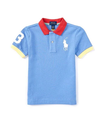 Polo Ralph Lauren Little Boys 2T-7 Short Sleeve Big Pony Mesh Shirt