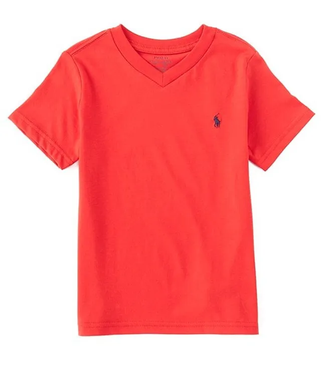 Polo Ralph Lauren Little Boys 2T-7 Short-Sleeve Essential V-Neck T-Shirt