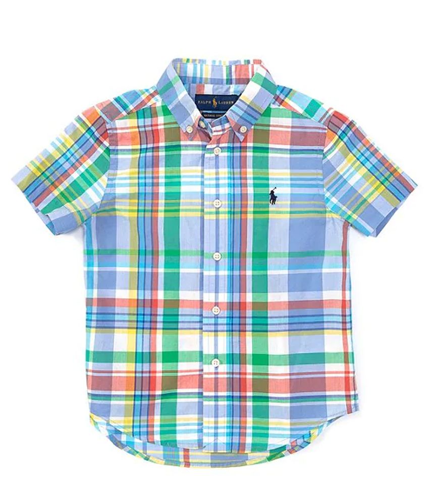 Potentieel Lao Het beste Polo Ralph Lauren Little Boys 2T-7 Short-Sleeve Plaid Poplin Shirt | Brazos  Mall