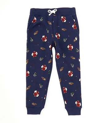 Polo Ralph Lauren Little Boys 2T-7 Varsity Inspired Printed Fleece Jogger Pants