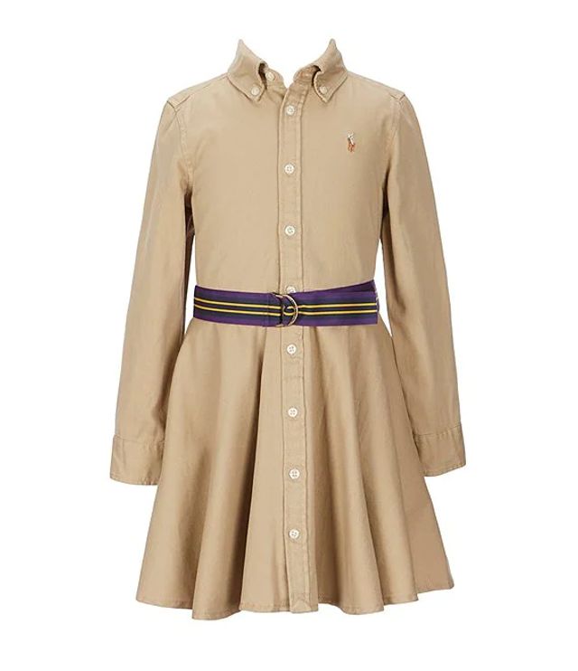 Polo Ralph Lauren Little Girls 2T-6X Belted Denim Shirt Dress | Alexandria  Mall