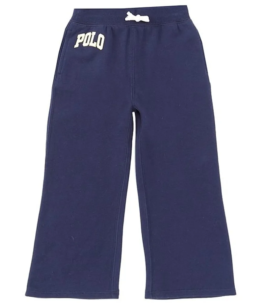 Polo Ralph Lauren Little Girls 2T-6X Logo Wide Leg Fleece Sweatpants