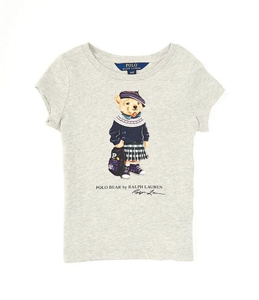 Polo Ralph Lauren Little Girls 2T-6X Short-Sleeve Back to School Polo Bear  Tee | Brazos Mall