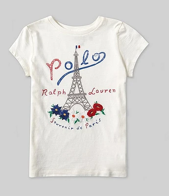 Polo Ralph Lauren Little Girls 2T-6X Short-Sleeve Paris Graphic T-Shirt