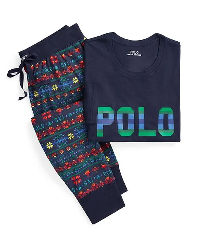 Polo Ralph Lauren Long Sleeve Shirt & Jogger 2-Piece Pajama Set