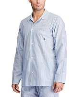Polo Ralph Lauren Long Sleeve Woven Vertical Striped Pajama Top