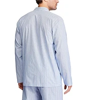Polo Ralph Lauren Long Sleeve Woven Vertical Striped Pajama Top