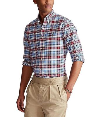 Polo Ralph Lauren Solid Oxford Long-Sleeve Woven Shirt | Alexandria Mall