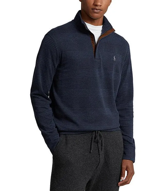 Nautica Men's Navtech Performance Stripe Quarter-Zip Sweater