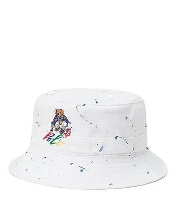 Polo Ralph Lauren Bear Paint-Splatter Bucket Hat