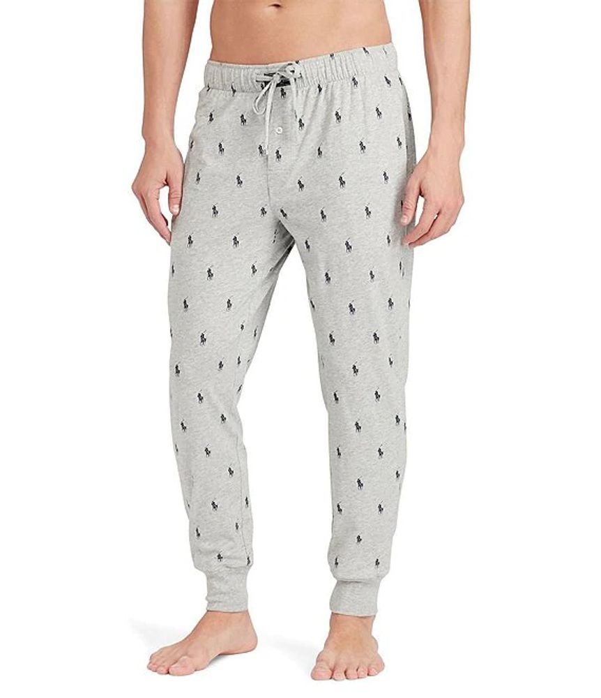 Pony Player Print Jogger Pant Andover Heather/Black S by Polo Ralph Lauren