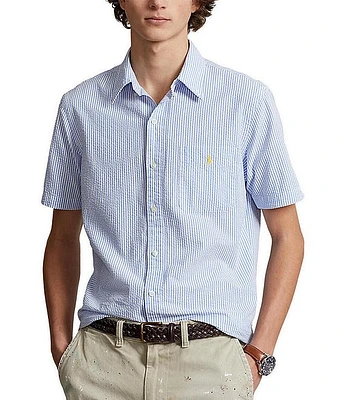 Polo Ralph Lauren RL Prepster Classic Fit Seersucker Short-Sleeve Woven Shirt
