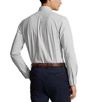 Polo Ralph Lauren Slim Fit Gingham Stretch Poplin Long Sleeve Woven Shirt
