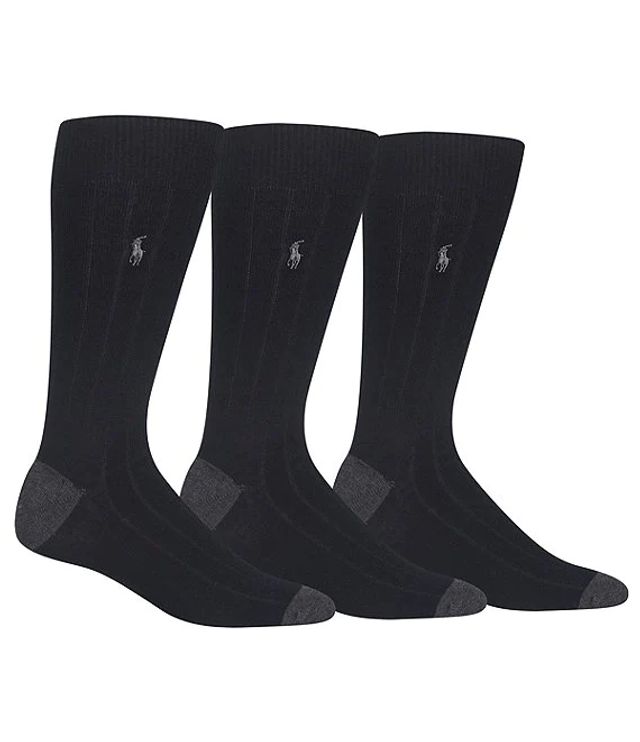 JoS. A. Bank Men's Dress Socks, 3-Pack, Multi, Mid Calf