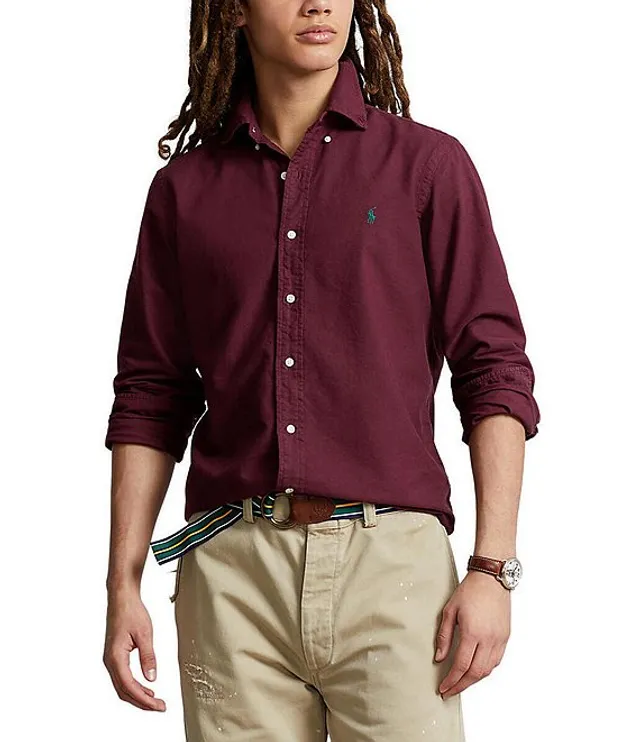 Polo Ralph Lauren Solid Oxford Long-Sleeve Woven Shirt