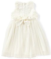 Popatu Baby Girls 12-24 Months Lace/Tulle Tie-Back Dress